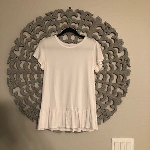 White Tshirt w/peplum